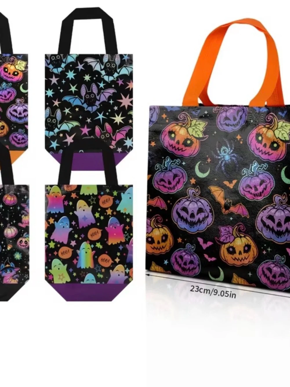 Halloween Reusable Treat Bags – Set of 4